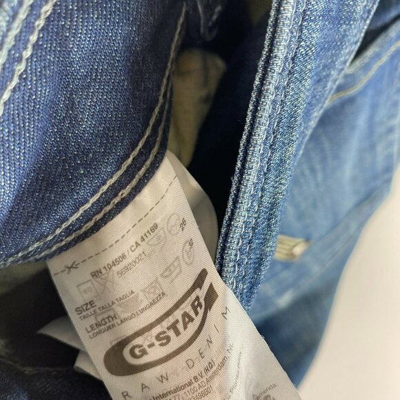 G-Star Raw Jeans Womens Size 26 Reese Straight Denim Blue Low Rise 29" Inseam - Picture 5 of 5